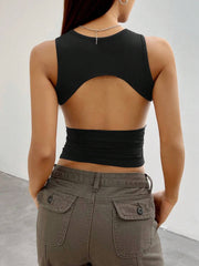 Solid Color Tight Sleeveless Tank Tops GYSQ CDEA2460