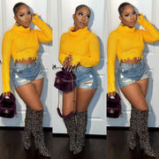 Fashion Ripped Hole Pullover Sweater LSD 83173
