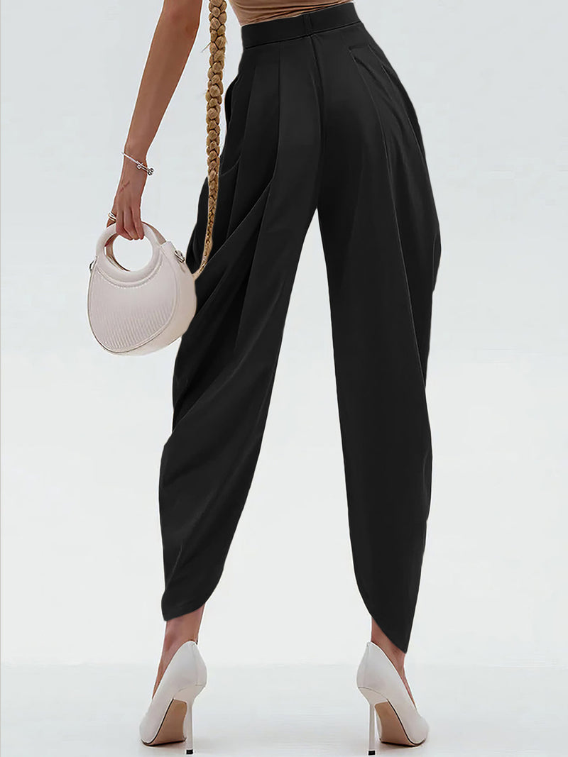 Solid Color Flower Bud Ninth Pant GXHF M80802 B