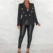 Solid Color Long Sleeve Blazer Coats AIL AL288