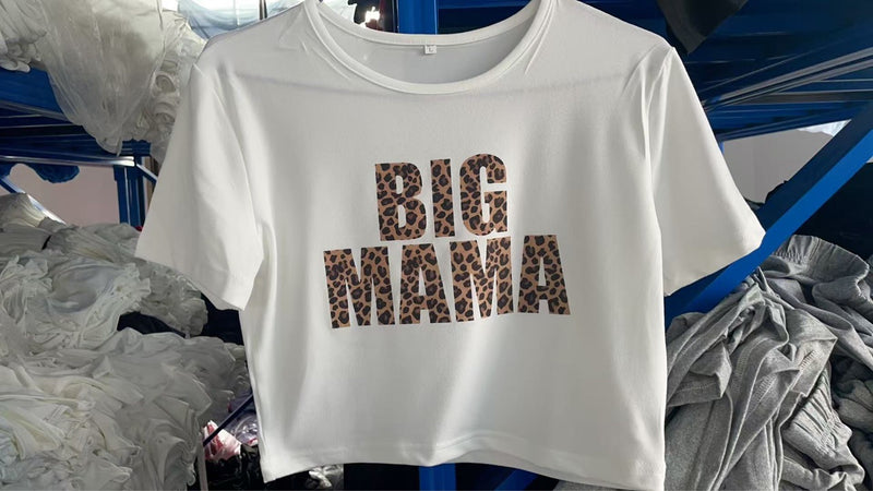 Letter Print Short Sleeve T Shirts GXJL 10659