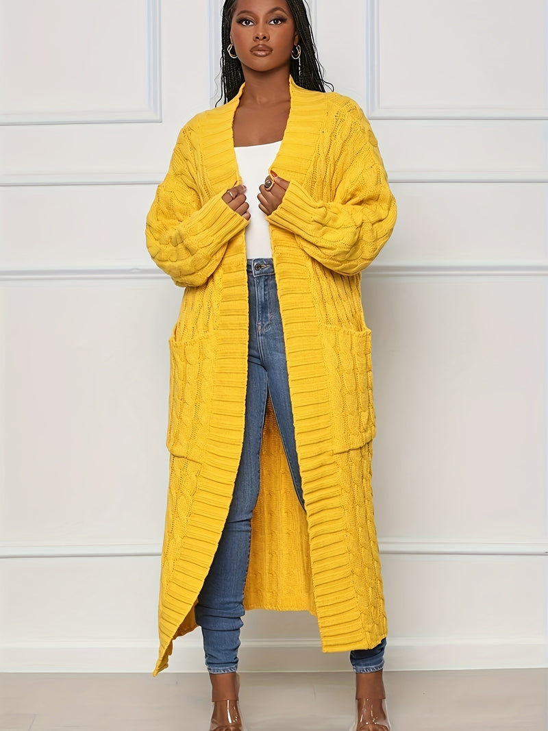 Solid Color Long Sleeve Thicken Sweater Coats OD 7007