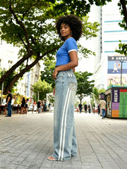 Plus Size Loose Patchwork Jeans GYLN 1617