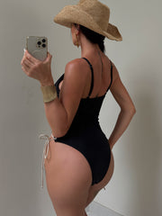 Contrast Color Bandage One Piece Swimsuit GCAY Y111