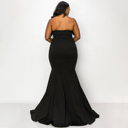 Plus Size Sexy Off shoulder Slim Elegant Maxi Dress NNWF 7781