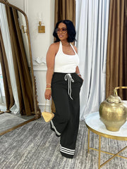 Solid Color Drawstring Tie Pants BS 1368