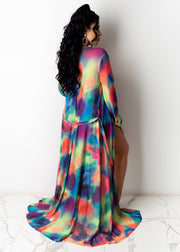 Sexy Printed 3pcs Swimwear Bikinis With Cover Up Sets OD 8439