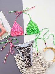 Sexy Leopard Print Swimsuit 2 Piece Set CSYZ C971W