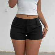 Solid Color Casual Shorts GPKJ MR48280