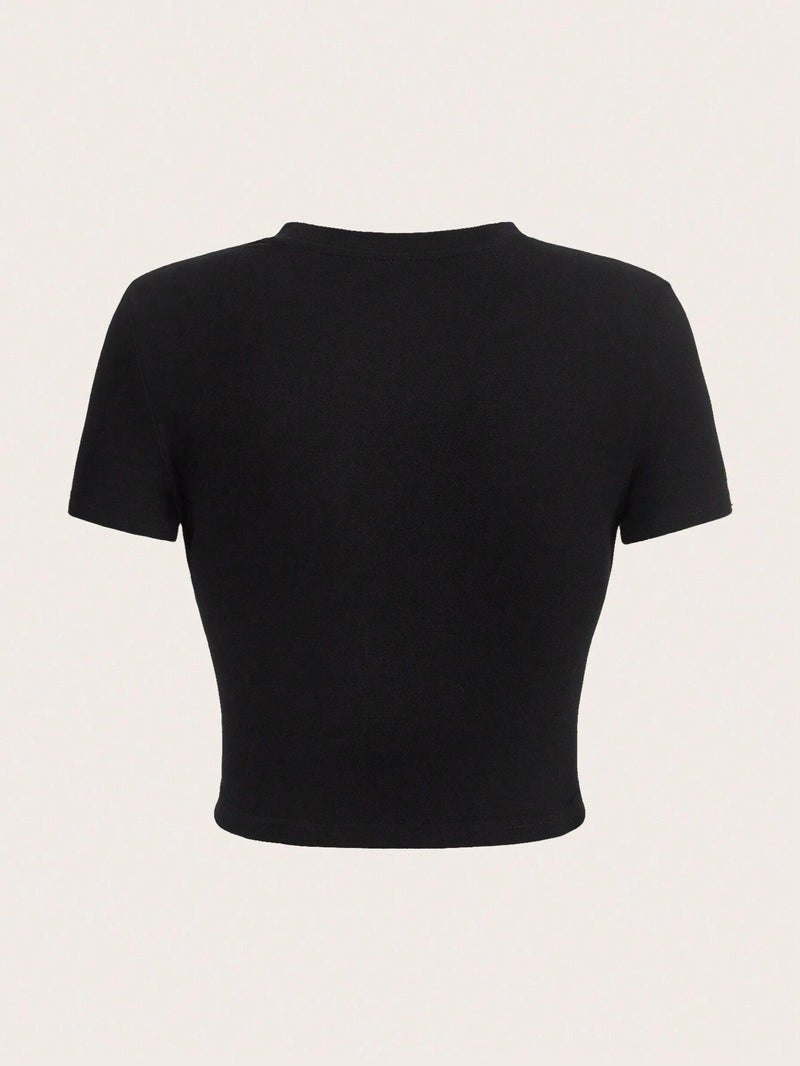 Short Sleeve Print T Shirt HMYI 42866