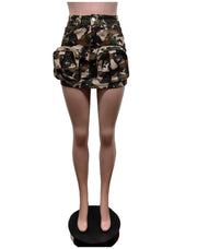 Casual Camoulflage Print Mini Skirts MEM 88556