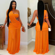 Mesh See Through Maxi Dress BY 7726