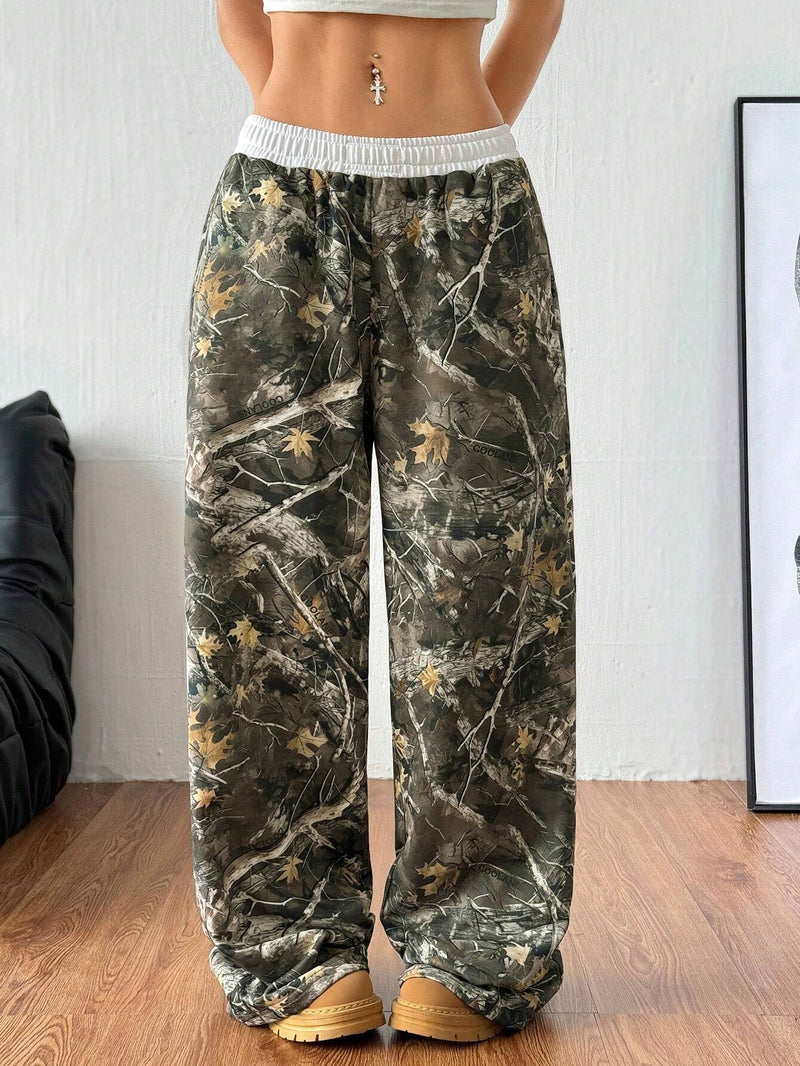 Camouflage Print Loose Pants YWXS K25L1123