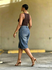 Plus Size Patchwork Fifth Jeans GYLN 0331