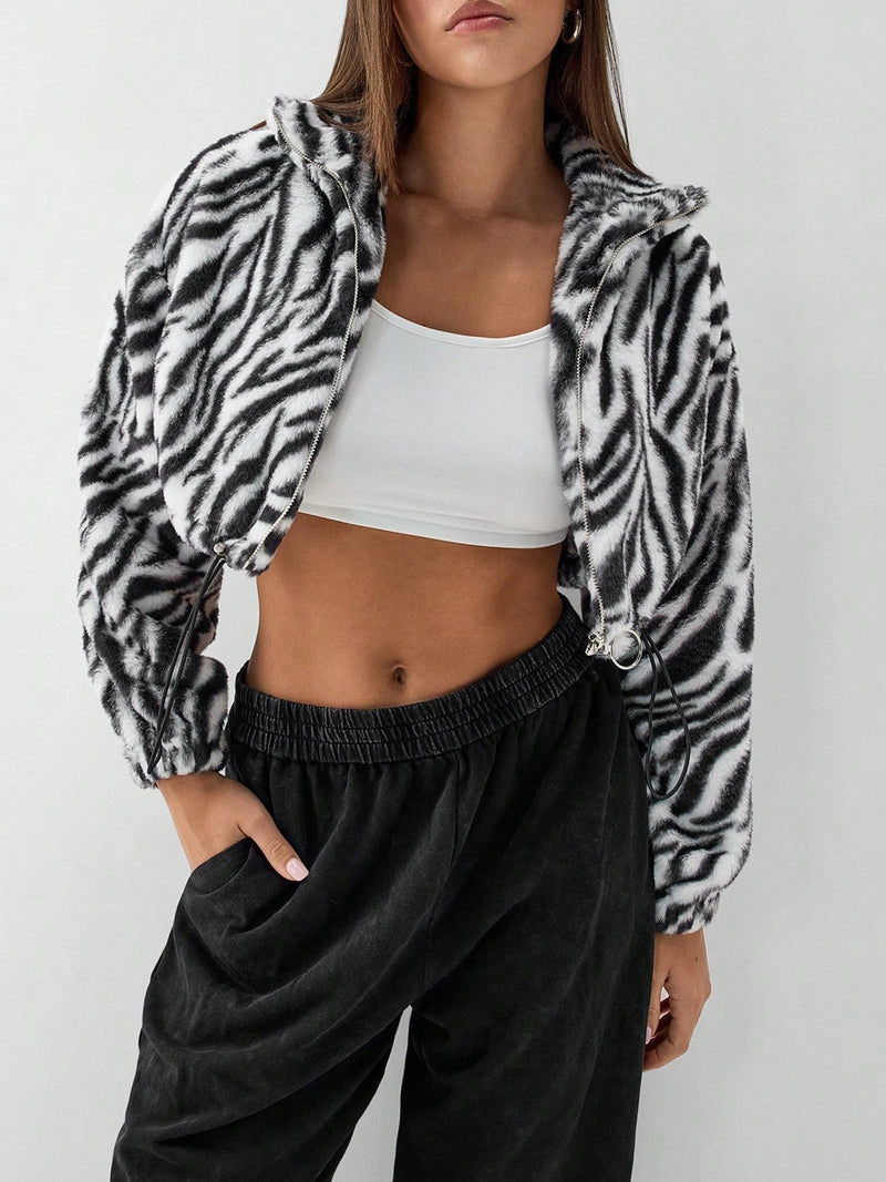 Leopard Print Thickened Plush Coats GYXN 53670