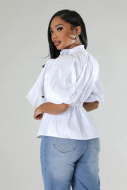 Casual Loose Tie Up Shirt XHXF 8691