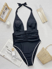 Solid Color Sexy One Piece Swimsuit CSYZ 919
