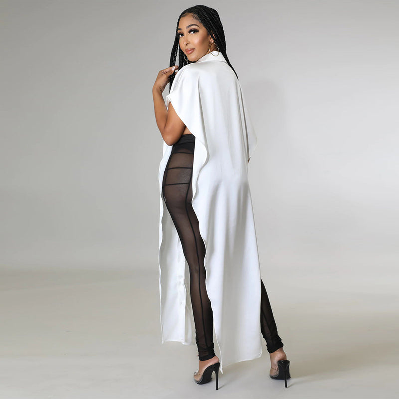 Solid Color Sexy Shawl Blouse Button Up Shirt YF K10153