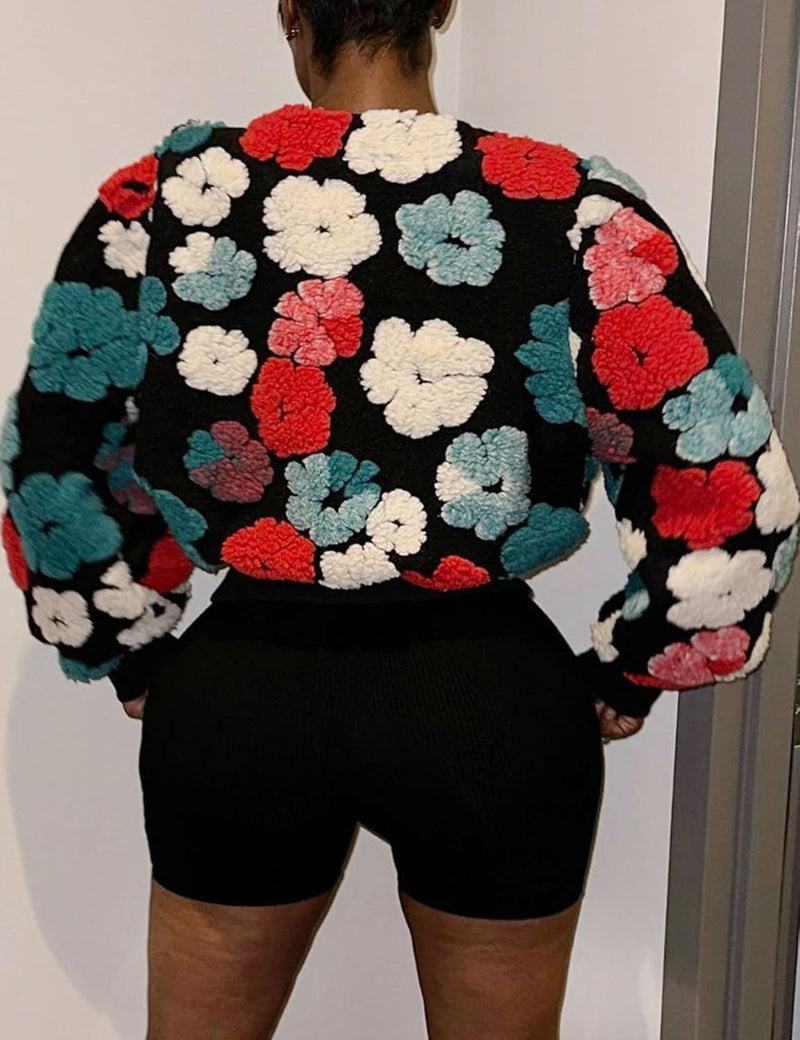 Casual Jacquard Plush Coat GMJL XH031