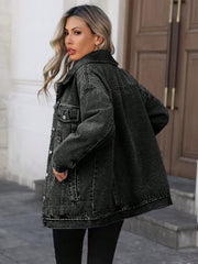 Fashion Long Sleeve Loose Denim Jacket Coat GYXN 20808