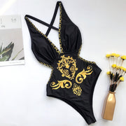 Sexy Print One Piece Swimsuit CSYZ B55