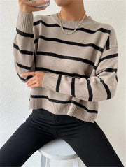 Long Sleeve Stripe Sweater GZYF 1079