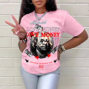 Letter Print Casual T Shirt GXJL 80024
