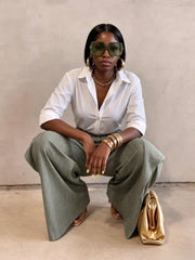 Solid Color Loose Wide Leg Pants GHYX TXY5504