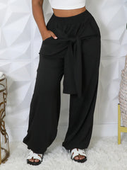 Solid Color Loose Casual Pants YH 5343