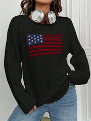 O Neck Print Knits Sweater GZYF 1060