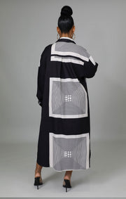 Casual Color Block Long Shirt XHXF 946
