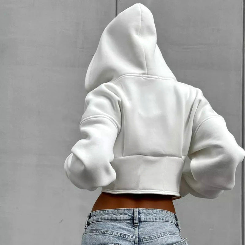 Casual Long Sleeve Zip Up Hooded Coats GSBD G24TP143