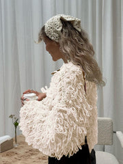 Knits Tassel Long Sleeve Button Coats GQNF F00121CM