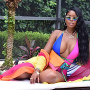 Sexy Swimsuits One Piece Swimwear Long Cloak BN 9113