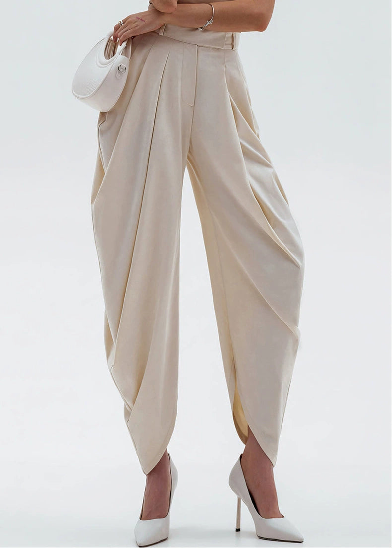 Solid Color Flower Bud Ninth Pant GXHF M80802 B