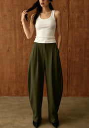 Solid Color Casual Wide Leg Pants BGN 369