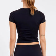 Solid Color Slim Short Sleeve T Shirt GYSM W0541
