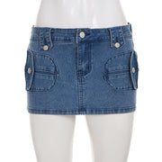 Casual Simple Denim Skirt GPKJ MR46255