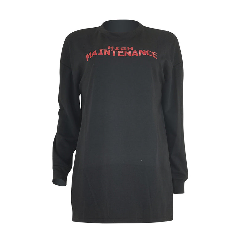 Casual Letter Print Long Sleeve Sweatshirts FENF 281