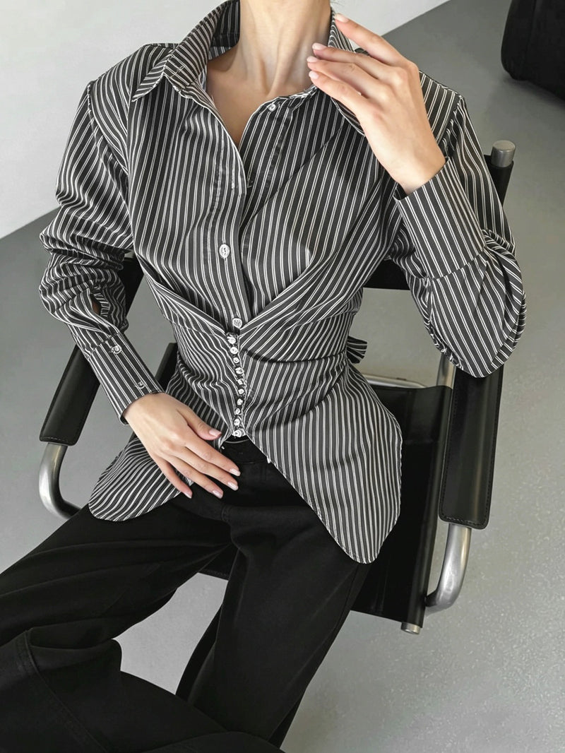 Stripe Long Sleeve Shirt GPBY SH8516