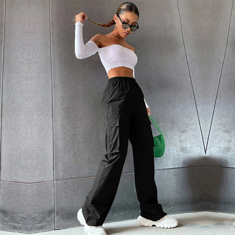 Solid Color Casual Staight Pants GYSQ CPDE2940