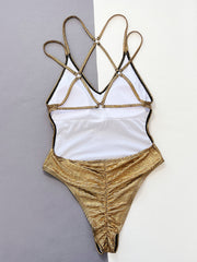 Sexy Solid Color One Piece Swimsuit CSYZ D93R
