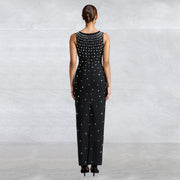 Hot Diamond U Neck Sleeveless Bodycon Dress BY 7117