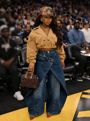 Irregular High Waist Wide Leg Pants SH S391529