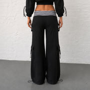 Stripe Patchwork Straight Pants GPKJ MR51064