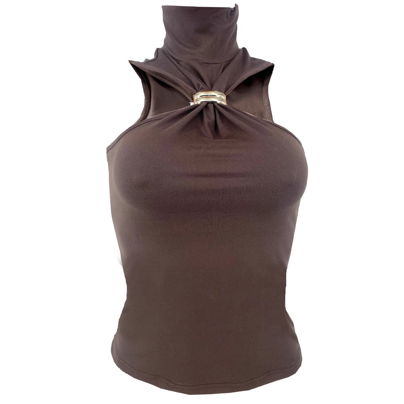 Sleeveless Off Shoulder Casual T Shirt LS 0417
