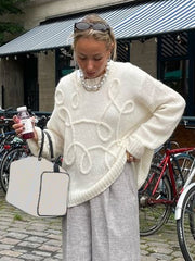Long Sleeve Pullover Sweater GKLK T4917516Y