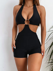 Sexy Halter Neck One Piece Swimsuit CSYZ B252W