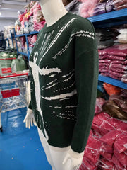 Loose Print Long Sleeve Sweater GBLH 98799