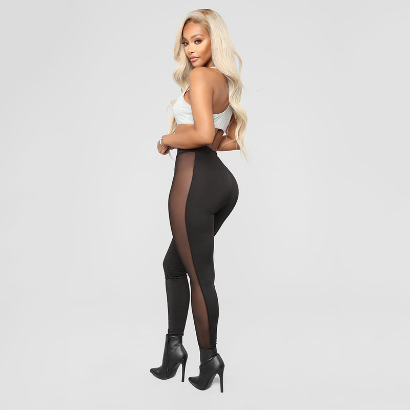Sexy Tight Mesh Patchwork Sport Pants GOSD 6393